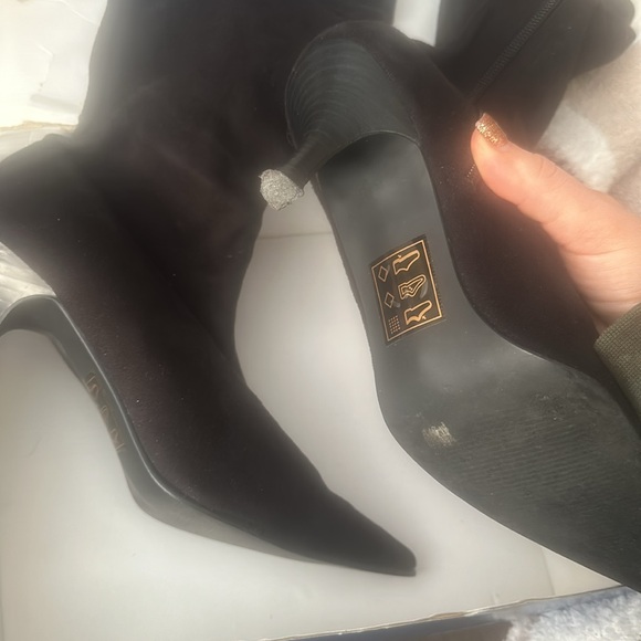 Gently worn basically New thigh high boots by spring - Picture 2 of 7